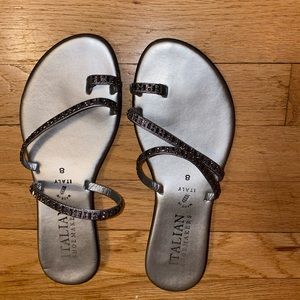 Silver sandals